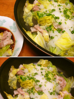 早生キャベツと豚しゃぶの簡単蒸し-レシピのメイン写真