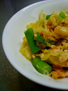 キャベツと桜エビの炒り豆腐-レシピのメイン写真