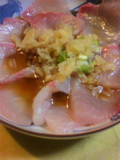 お刺身の酢醤油がけ-レシピのメイン写真