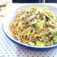アボガドと太刀魚のジェノベーゼパスタ-レシピのメイン写真