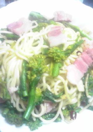 菜の花とパンチェッタのパスタ-レシピのメイン写真