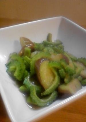 ゴーヤとなすの炒め煮-レシピのメイン写真