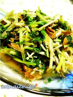 シャキシャキ水菜とえのき炒め-レシピのメイン写真