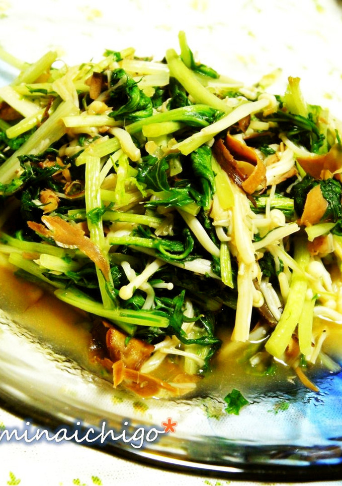 シャキシャキ水菜とえのき炒め-レシピのメイン写真
