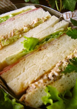 サンドイッチに☆野菜たっぷり春ツナサンド-レシピのメイン写真