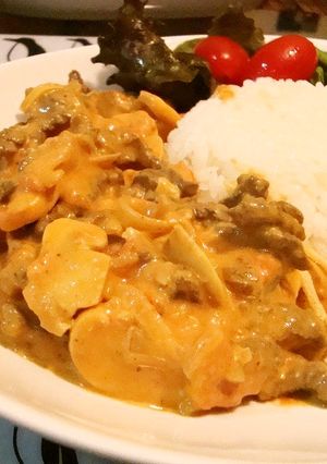 ビーフストロガノフ　隠し味はマスタード♪-レシピのメイン写真