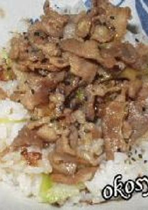 ねぎ豚丼-レシピのメイン写真