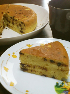 炊飯器とHMで簡単チョコバナナケーキ☆-レシピのメイン写真