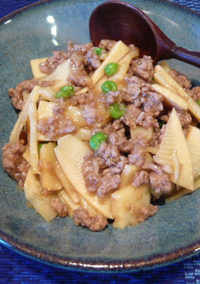 筍と豚挽き肉のそぼろ煮-レシピのメイン写真