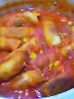 ポテトと豚肉巻きのトマト煮♪-レシピのメイン写真
