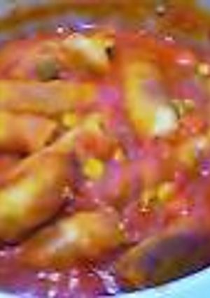 ポテトと豚肉巻きのトマト煮♪-レシピのメイン写真
