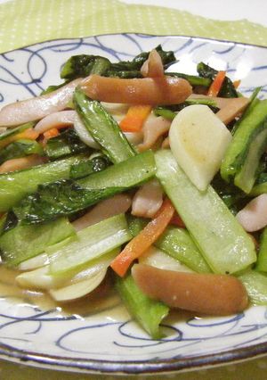 ウィンナー青菜炒め-レシピのメイン写真