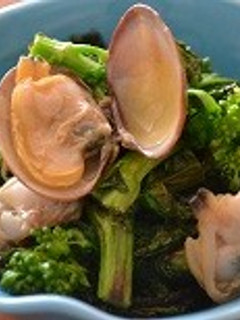 焼菜の花とあさりの洋風和え物-レシピのメイン写真