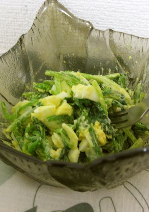 ほうれん草と茹で卵～サラダ的な♬-レシピのメイン写真