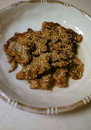 我んとこの、豚甘辛焼き-レシピのメイン写真