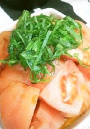 大葉とトマトの、香るサラダ-レシピのメイン写真