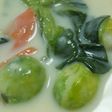 菜の花と芽キャベツの春色スープ