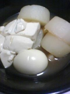 病み上がりに!大根、豆腐、卵の煮物-レシピのメイン写真