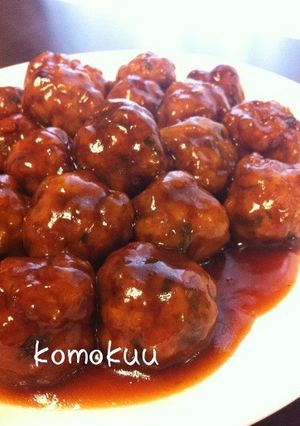 肉団子の甘酢あんかけ。-レシピのメイン写真