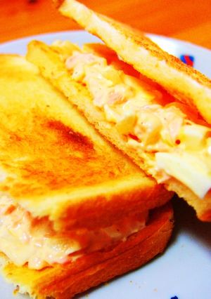 鮭のタルタルトースト-レシピのメイン写真