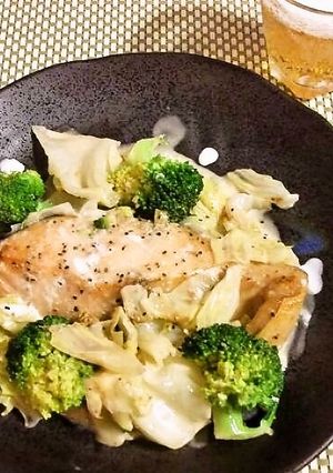 鮭とキャベツのレモンクリーム煮-レシピのメイン写真