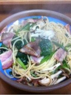 ほうれん草とベーコンのパスタ-レシピのメイン写真