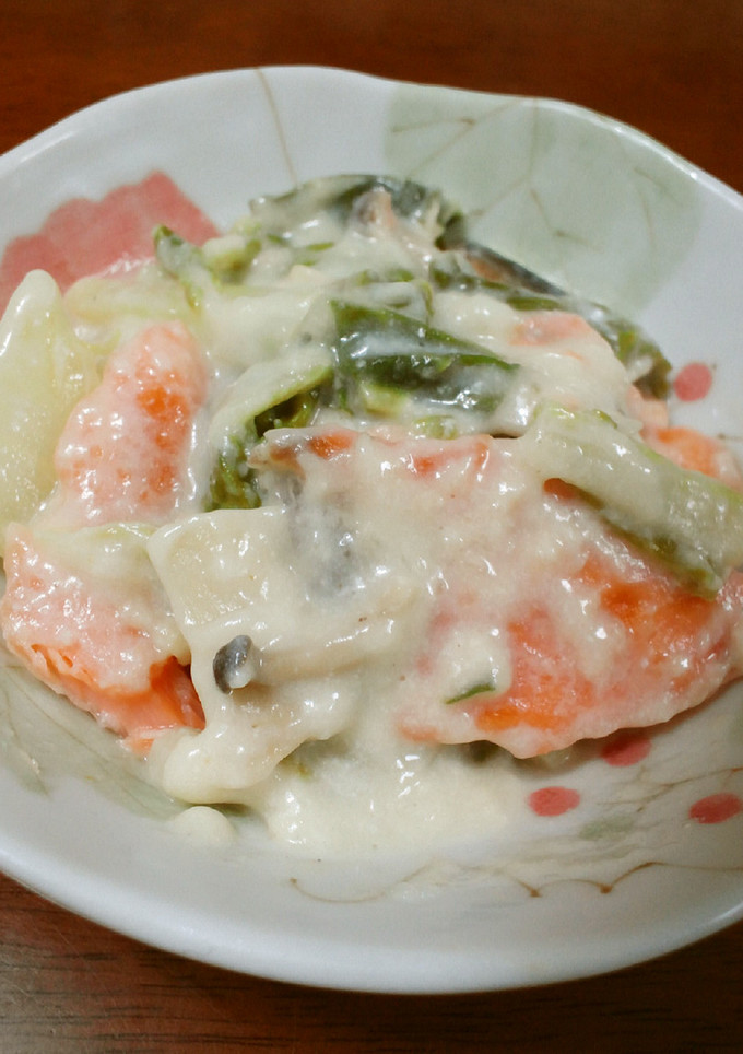 白菜と鮭のクリーム煮-レシピのメイン写真