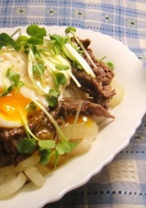 簡単焼き肉丼~カフェ風♪-レシピのメイン写真