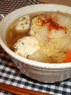 大根と鶏団子のさっぱりスープ-レシピのメイン写真