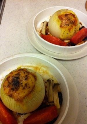 丸ごと玉ねぎのチーズ焼き(20日目)-レシピのメイン写真