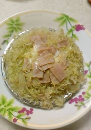 0分クッキング!蒸しキャベツ-レシピのメイン写真