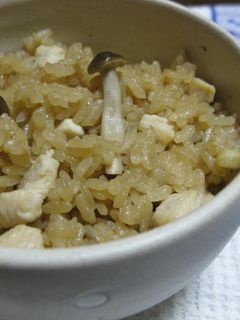 *鶏むね肉としめじの炊き込みごはん*-レシピのメイン写真