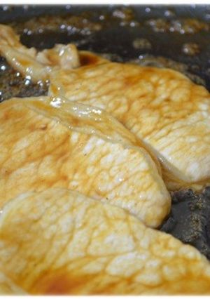 お弁当に♪コク旨豚の黒酢バター焼き☆-レシピのメイン写真