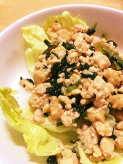 鶏ひき肉とニラのみそ炒め-レシピのメイン写真