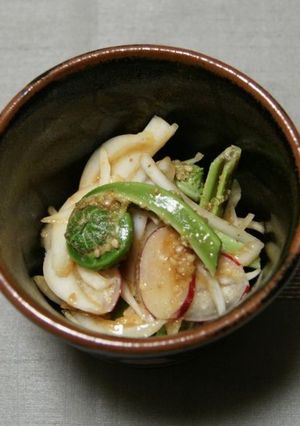 新玉葱とこごみのナムル-レシピのメイン写真
