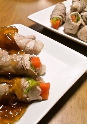 さっぱり☆茹で肉巻き-レシピのメイン写真