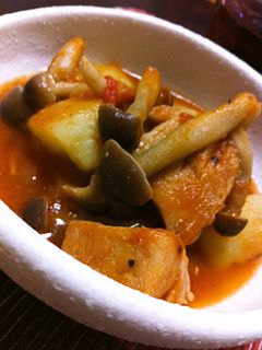 チキンときのこのトマト煮込み-レシピのメイン写真