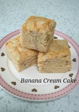バター不使用♡バナナ生クリームケーキ-レシピのメイン写真