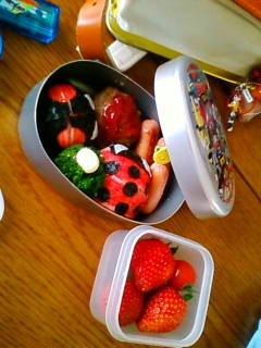 もうすぐ春だよ♪てんとう虫お弁当-レシピのメイン写真