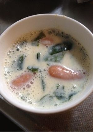 あらびきウインナーの簡単スープ-レシピのメイン写真