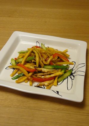 高野豆腐のチンジャオロースー風-レシピのメイン写真