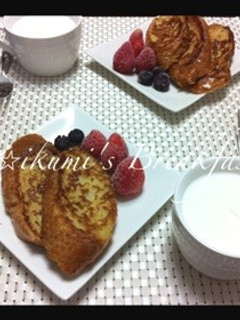フランスパンでフレンチトースト-レシピのメイン写真