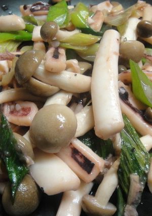 塩麹で簡単イカ炒め♪-レシピのメイン写真