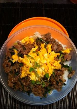 タイ風・パクチー入り、豚そぼろご飯-レシピのメイン写真
