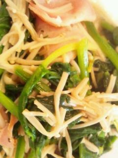 ほうれん草とえのきのバター炒め-レシピのメイン写真