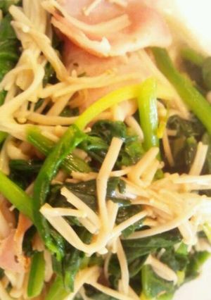 ほうれん草とえのきのバター炒め-レシピのメイン写真
