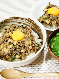 お手軽簡単*肉みそ☆そぼろ丼*-レシピのメイン写真