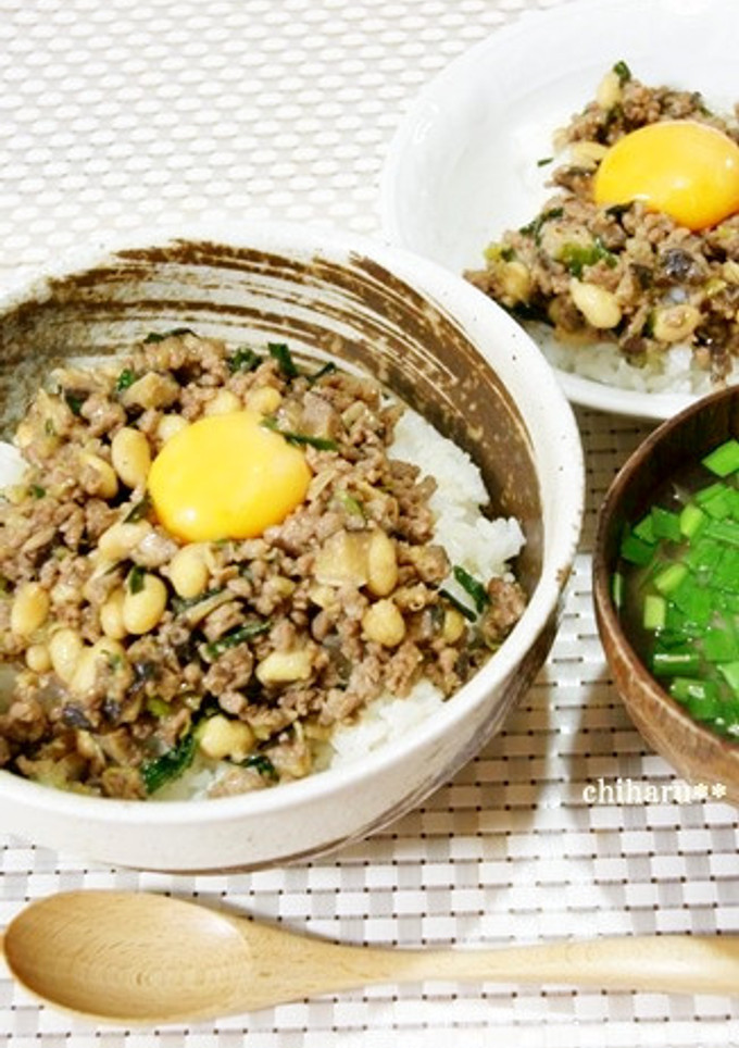 お手軽簡単*肉みそ☆そぼろ丼*-レシピのメイン写真