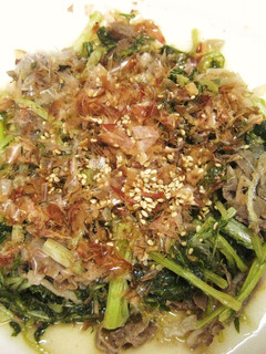 水菜と牛肉の甘辛ゴマ煮 -レシピのメイン写真