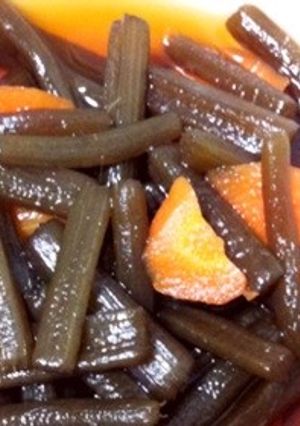 ふきとにんじんの煮物★おばあちゃんの味-レシピのメイン写真